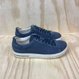 BIRKENSTOCK Bend Low Shoes Suede Leather Sneakers US 9.5 EURO 40 Midnight Blue